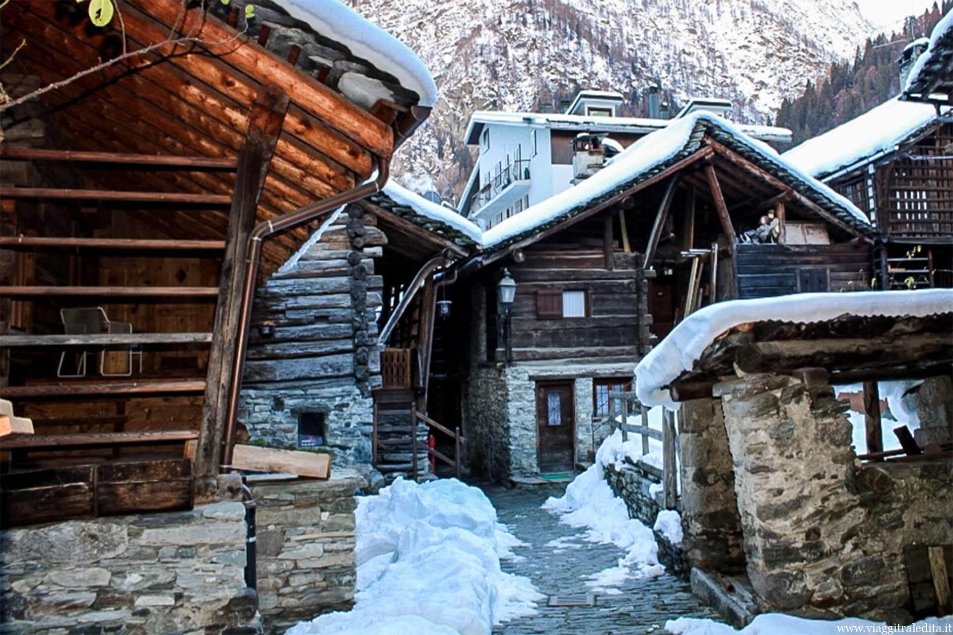 Antiche abitazioni tradizionali di Alagna alagna