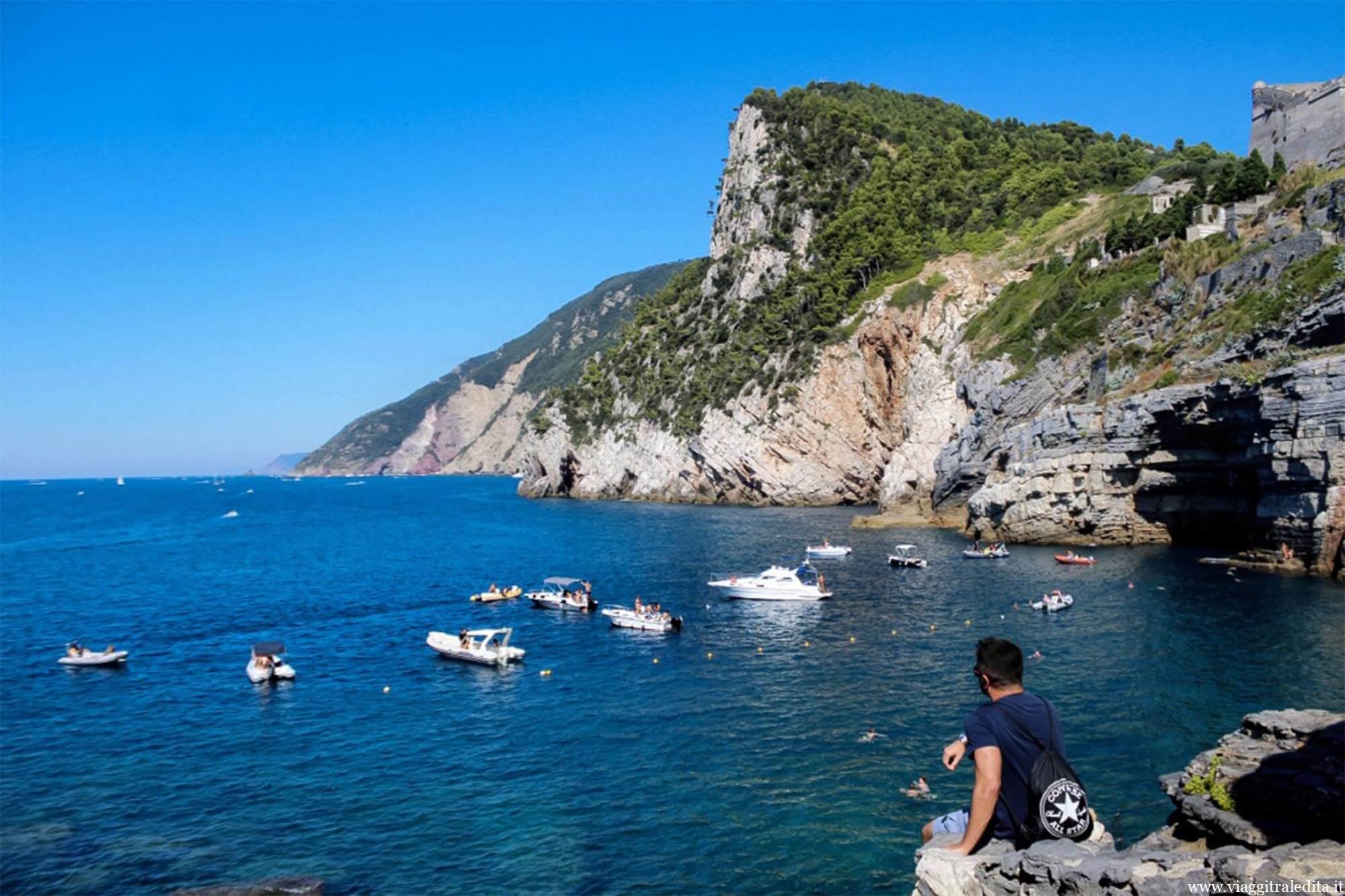 La piccola baia della Grotta di Byron grotta portovenere