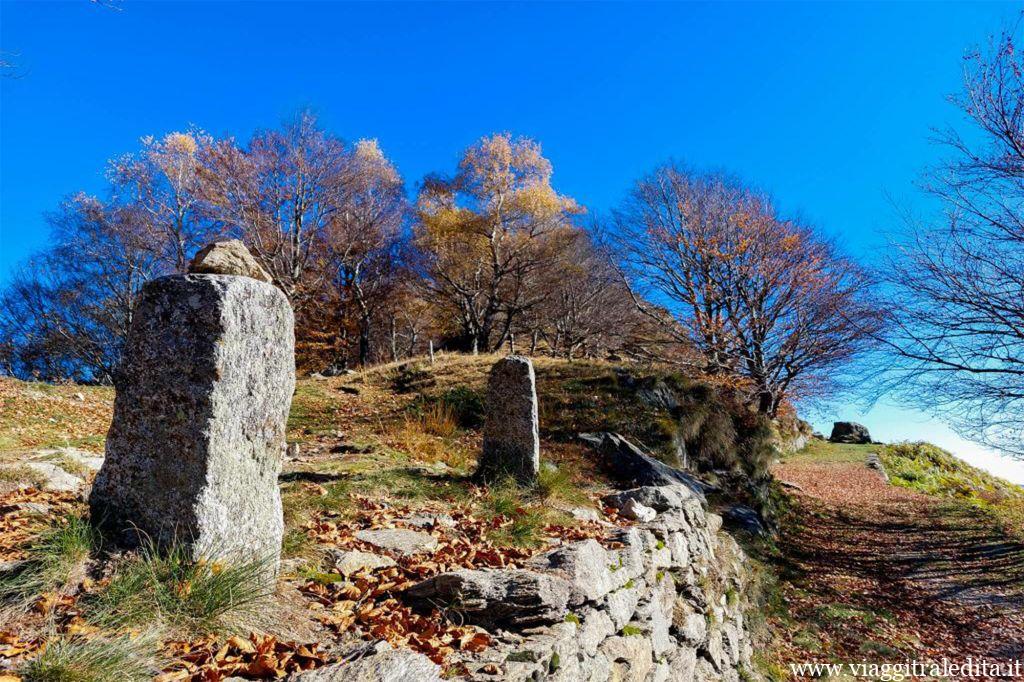 Una parte della mulattiera mulattiera monte morissolo