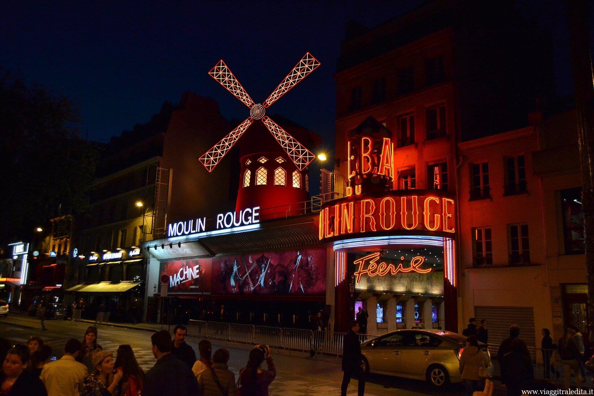 Il Moulin Rouge a Pigalle