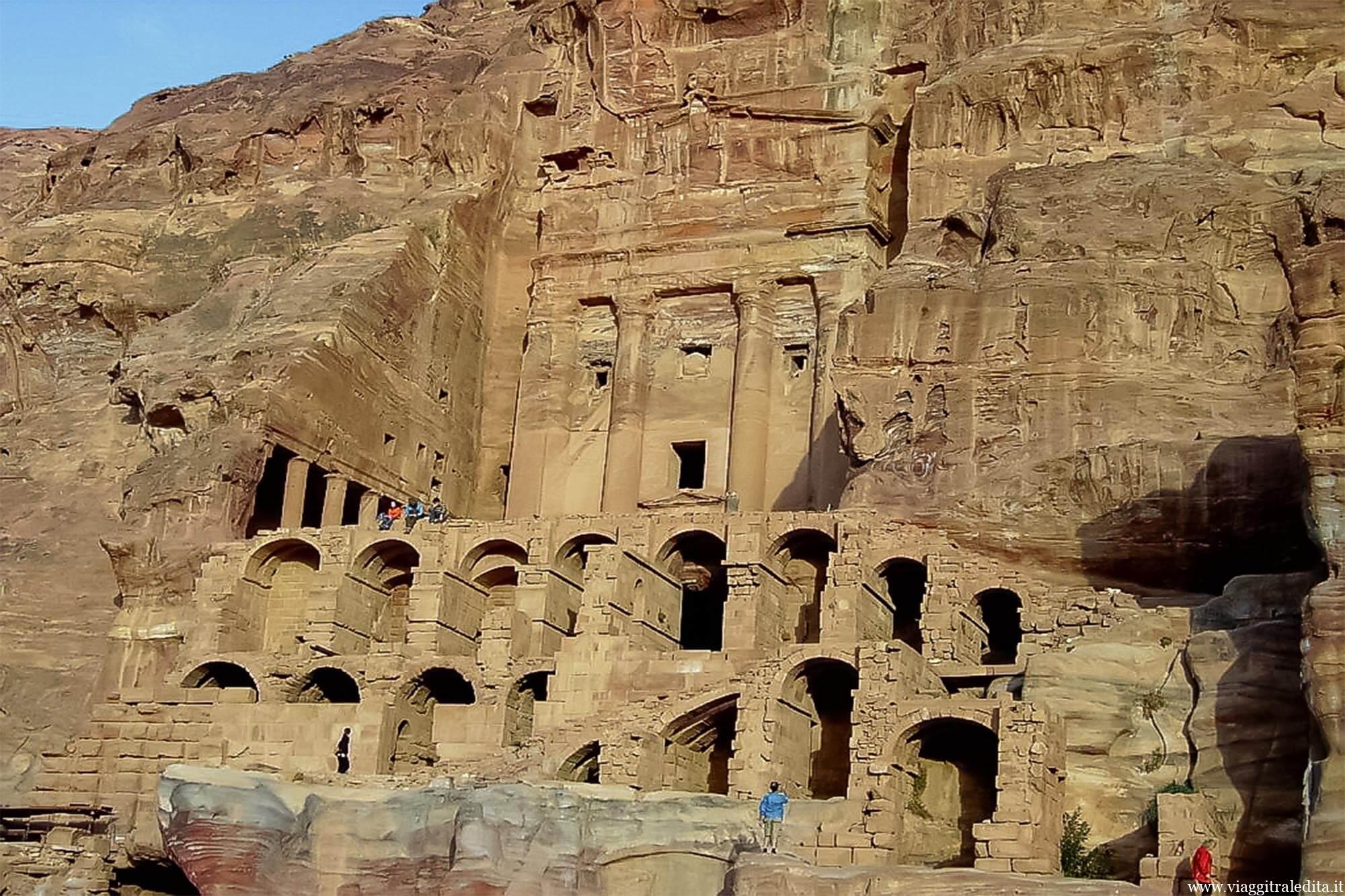 Uno degli scorci più belli delle rovine di Petra