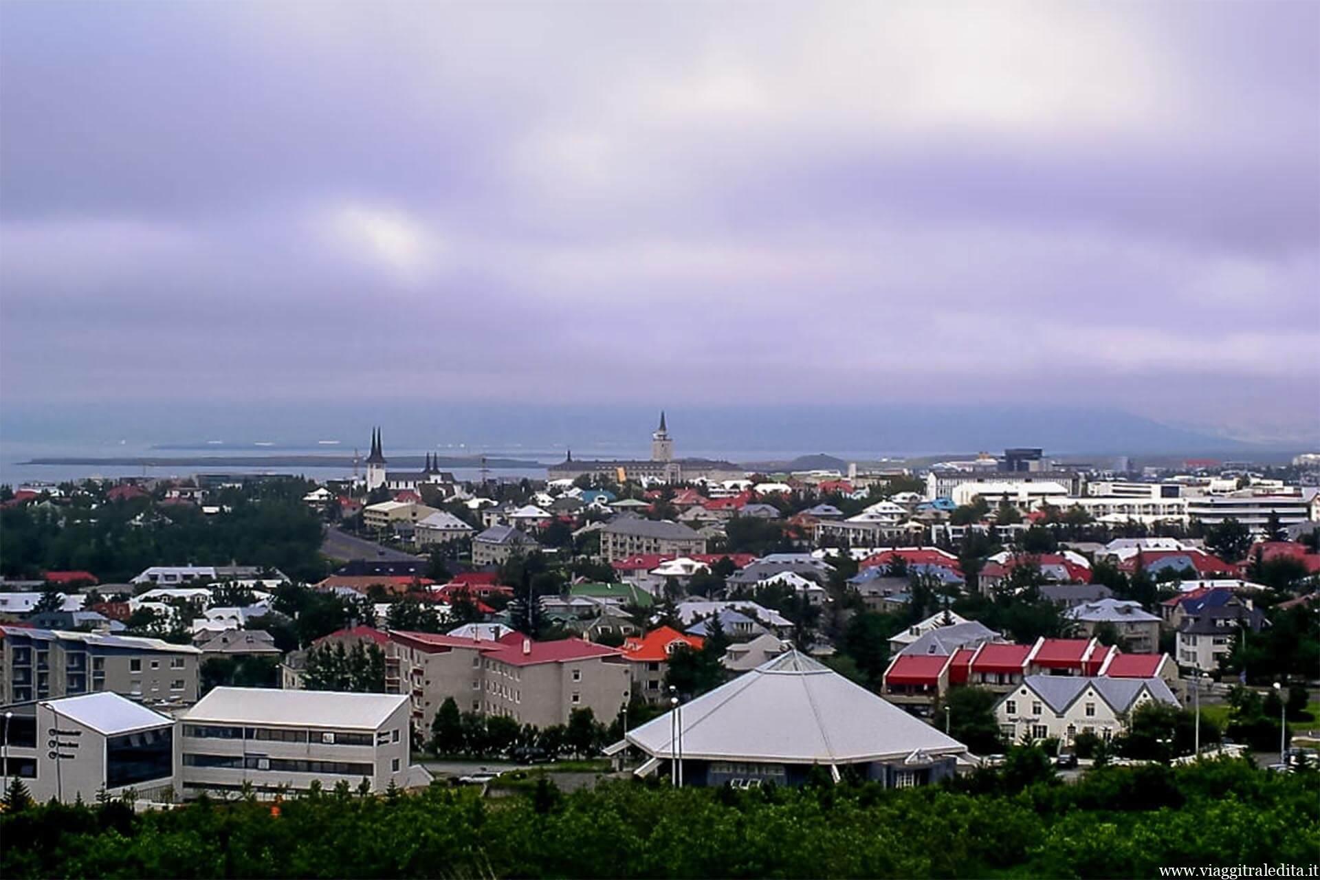Veduta di Reykjavík, capitale dell'Islanda