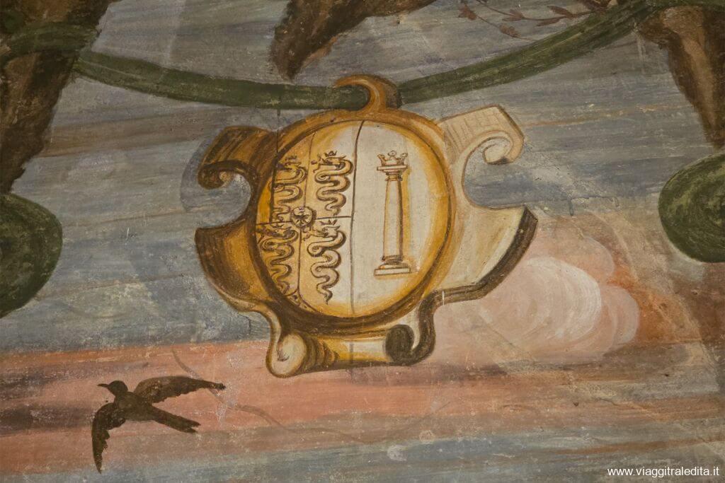 Affreschi degli stemmi araldici Affreschi degli stemmi araldici